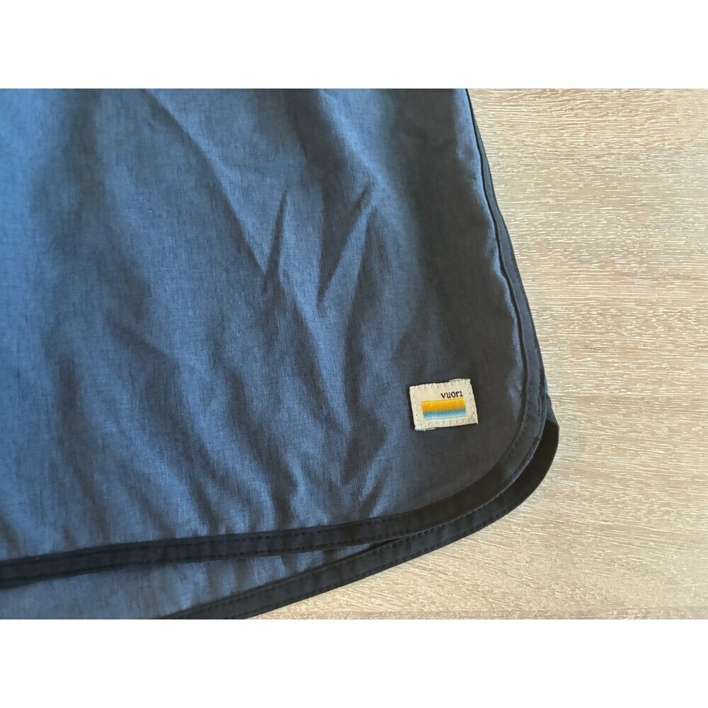 Vuori Banks Shorts Men's 7" Inseam in Blue Azure Linen Texture Size XXL - Picture 4 of 9